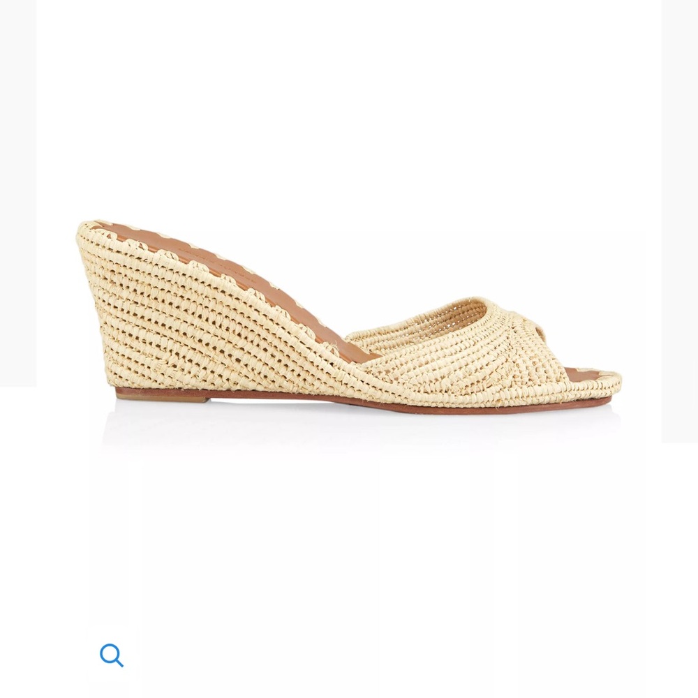 CARRIE FORBES Nador Raffia Wedge Sandal